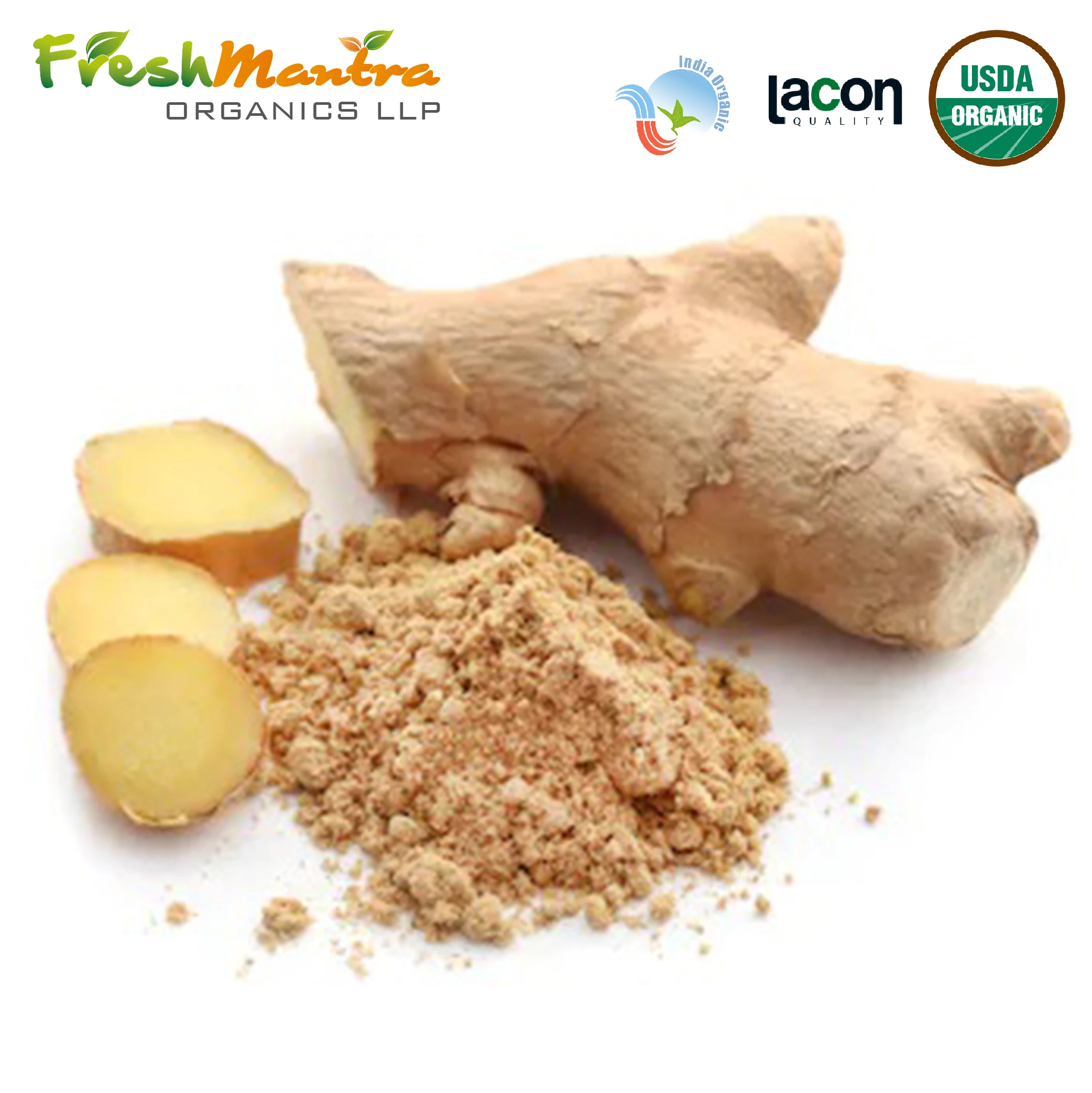 Dry Ginger Rhizome Zingiber officinale Ginger Powder TBC 4-8 mm sifted for cough and cold immunity booster