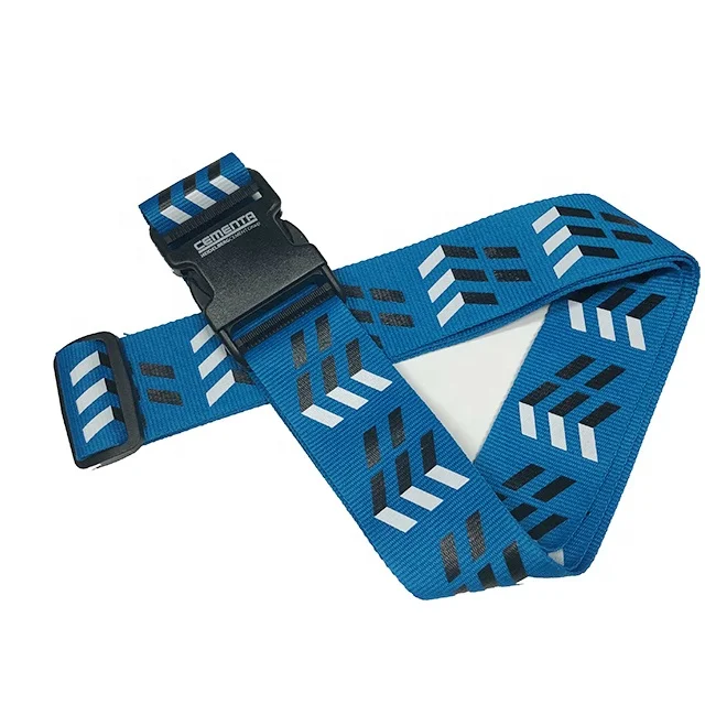 High Quality OEM Design Suitcase belts 100% polyester silk  printed Travel  luggage belt