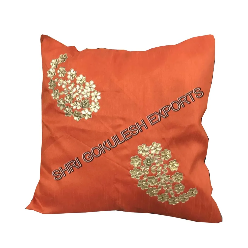 Indian Style Sari Silk Handmade Multicolor Pillow Cushion Covers