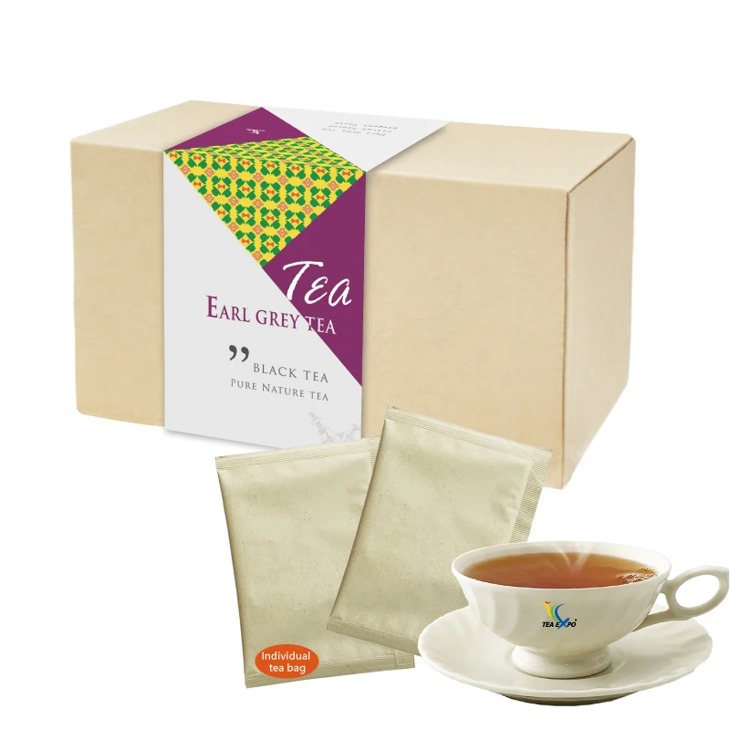 RTS чайная коробка Earl Grey Цейлонский черный чай высококачественные пузырчатые чайные пакеты OEM индивидуальная упаковка принимается