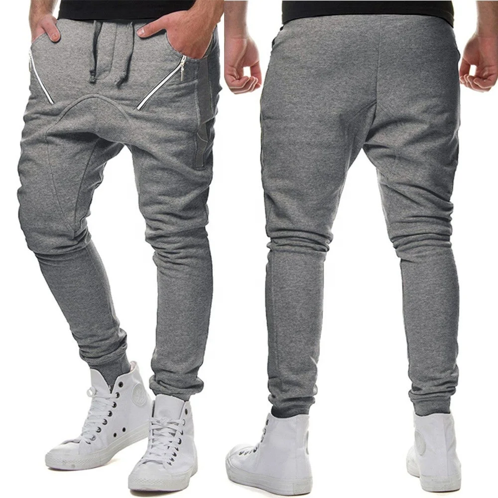 Streetwear Hip hop Joggers Pants Men Loose Harem Pants Ankle Length Trousers Sport Casual Sweatpants White Tech wear