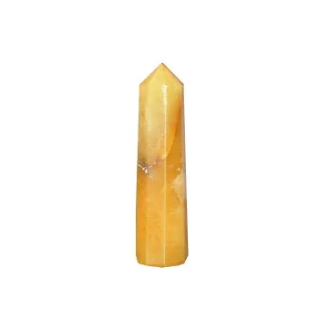 Mini Yellow  Egyptian Natural Fluorite Healing Power Obelisk Tower