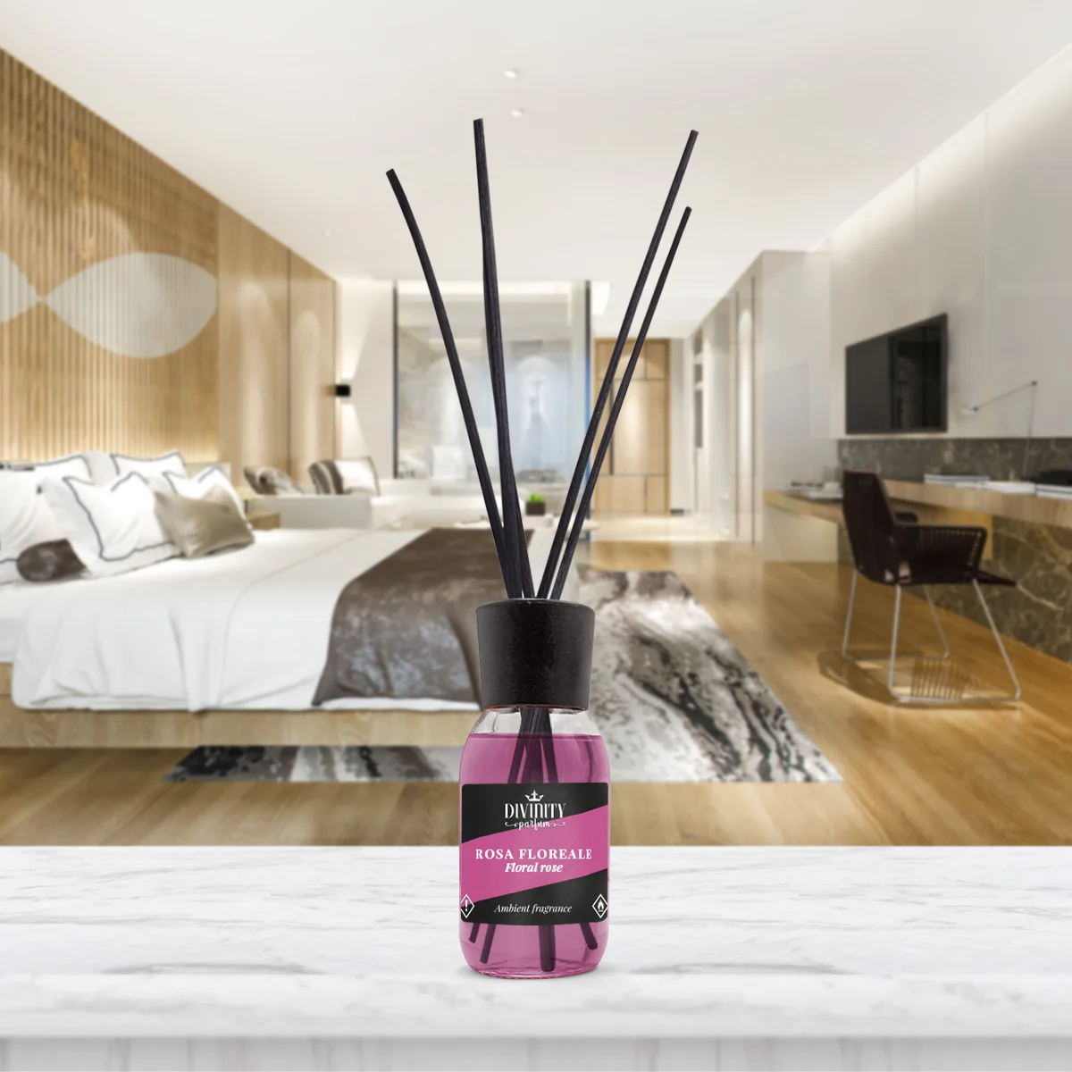 Floral Rose reed diffuser Italian best quality exclusive fragrance for wholesale home fragrance