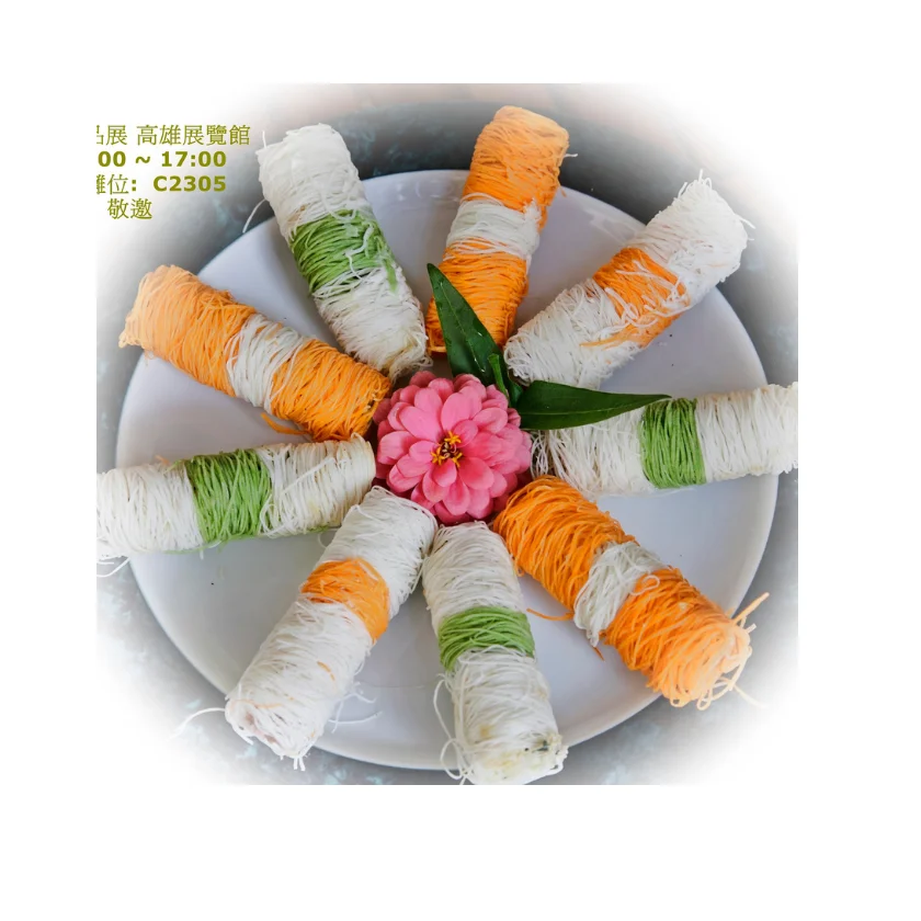 White/ Orange Color Frozen Salty & Sweet Taste For Children & Adults Box Packaging Kataifi roll BBQ Flavor