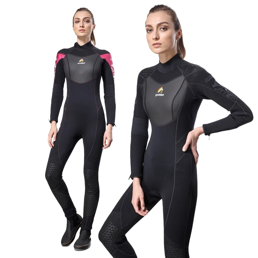Problue RW-960 Three-dimensional Sewing Neoprene Fabric Wetsuit 3mm Female scuba Suit