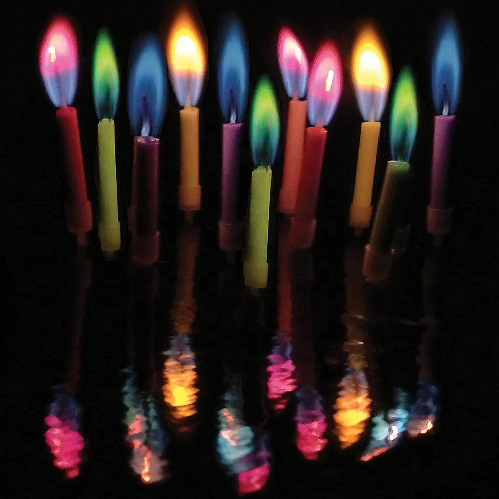 BRC Accredited Manufacturer Amazing Color Colored Flame Multicolor Candles And Holders In Bulk