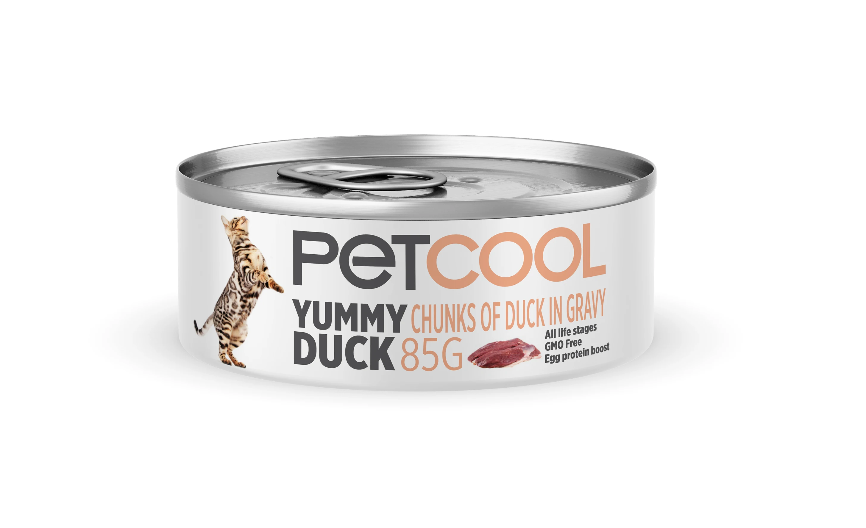  Консервированный влажный корм для кошек с уткой PETCOOL