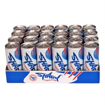 
Shark Energy Drink 250 ML cans for export 