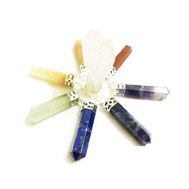 
 Розовый кварц ангел с семью точек чакры исцеляющий генератор энергии из Индии  