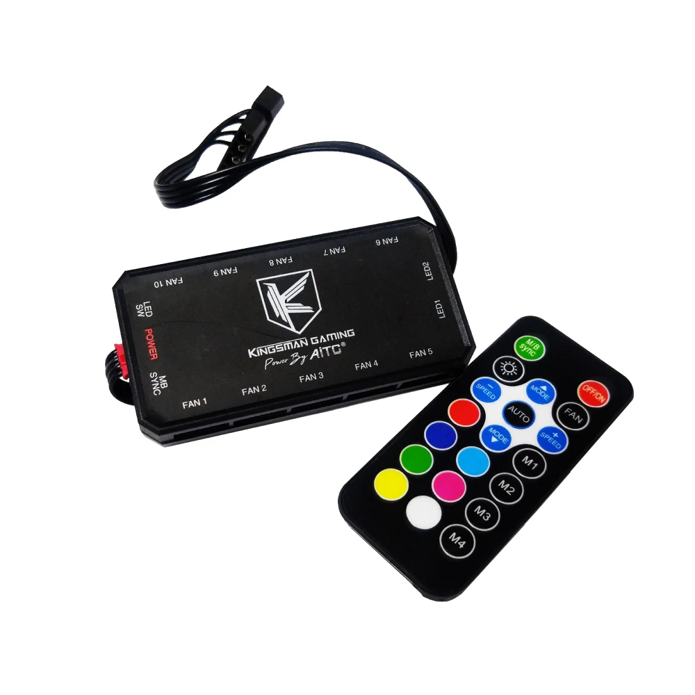 120mm ARGB PC Fan with light strips and remote control
