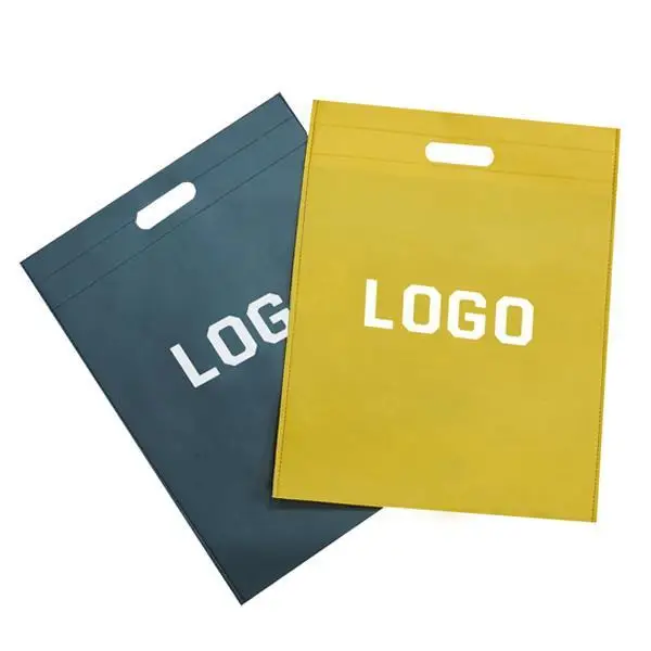 Hot Sale Custom PP Non Woven Tote Bag Recycle Shopping   Plastic bags custom color logo 22x60x30 cm - Hanpak JSC With Logo OEM