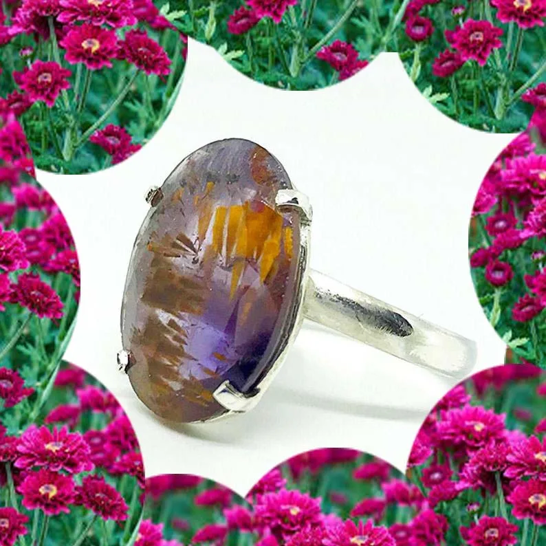 Индийская Горячая продажа caoxenite Серебряная зубчатая Установка кольцо ювелирные изделия по разумной цене