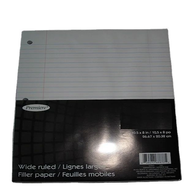 
High Quality Three Hole Punched Filler Paper 150 sheets 