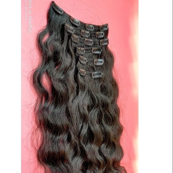 Clip In 100% Real Remy Human Hair Extensions From Arrow Exim For Full Head