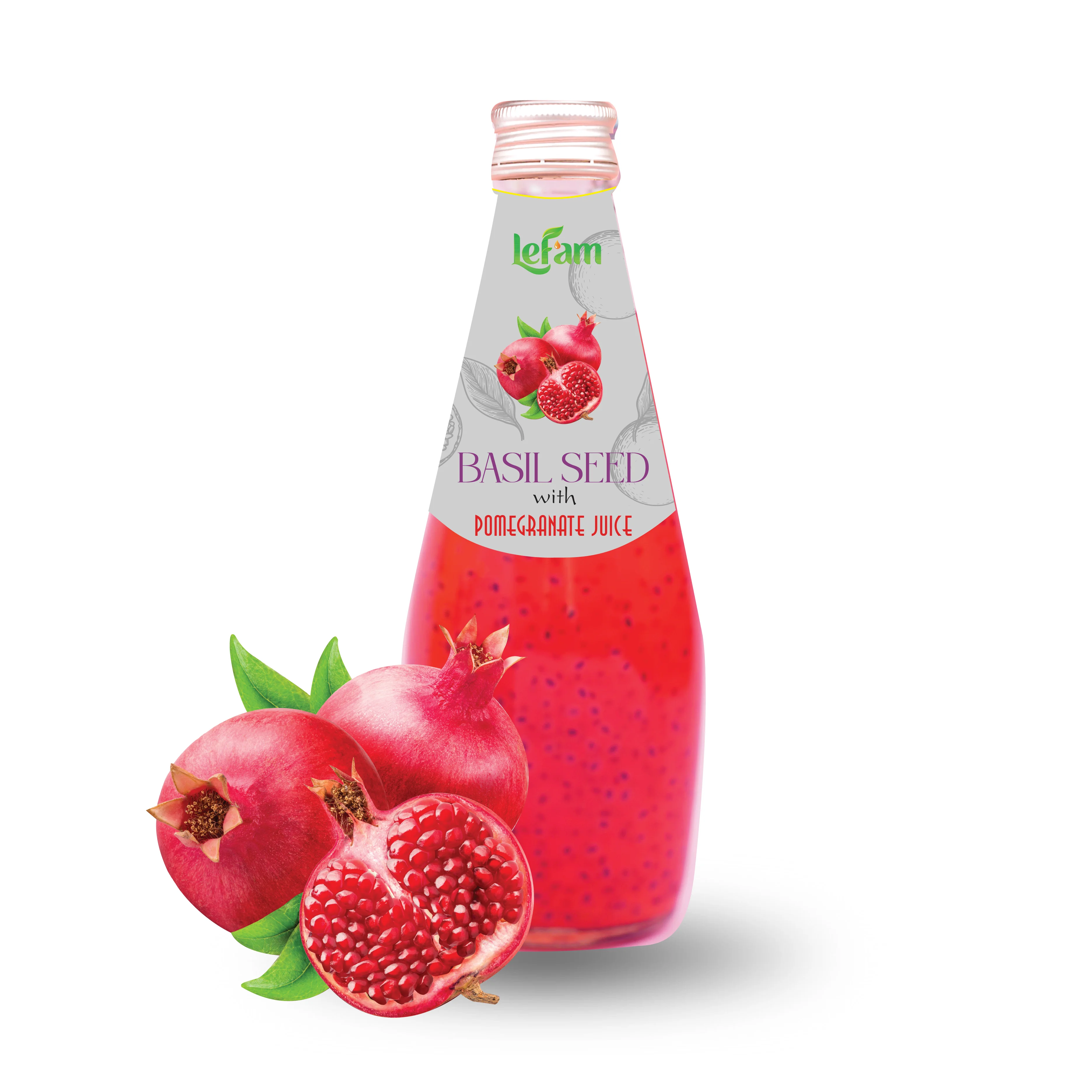  Оптовая продажа здоровый сок черники напиток из семян базилика 290 мл от Lefam x напитки Вьетнам небольшой минимальный заказ