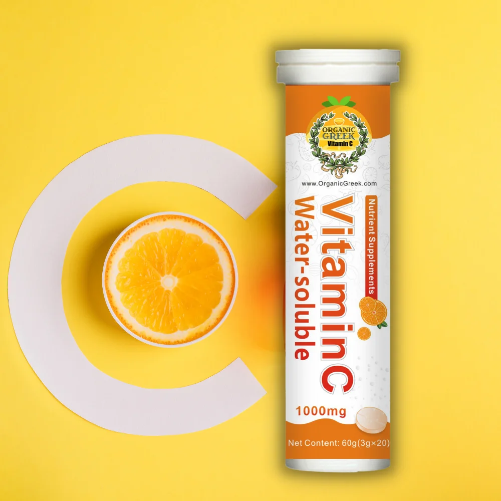 Organic Greek Alkaline Vitamin Bottles 600ml FREE VitaminC 1000mg Tap Water into Alkaline & Hydrogen Rich Mineral Drinking Water