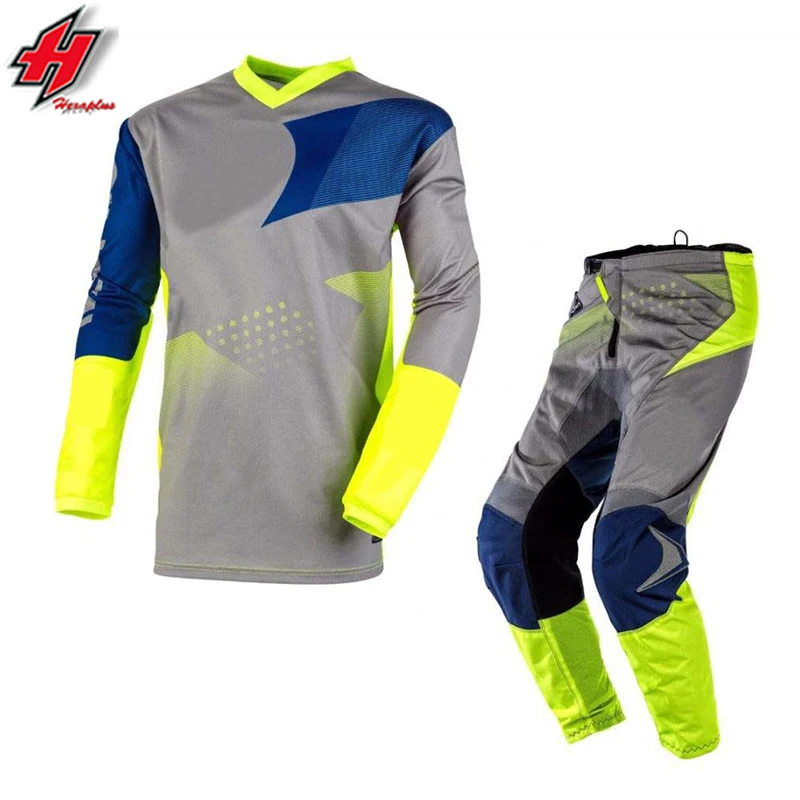 Motocross Jersey Pant Suit Gear Set, Motorcycle Racing Mountain Bike Riding Jersey + Pants mx pants jersey motocross suits