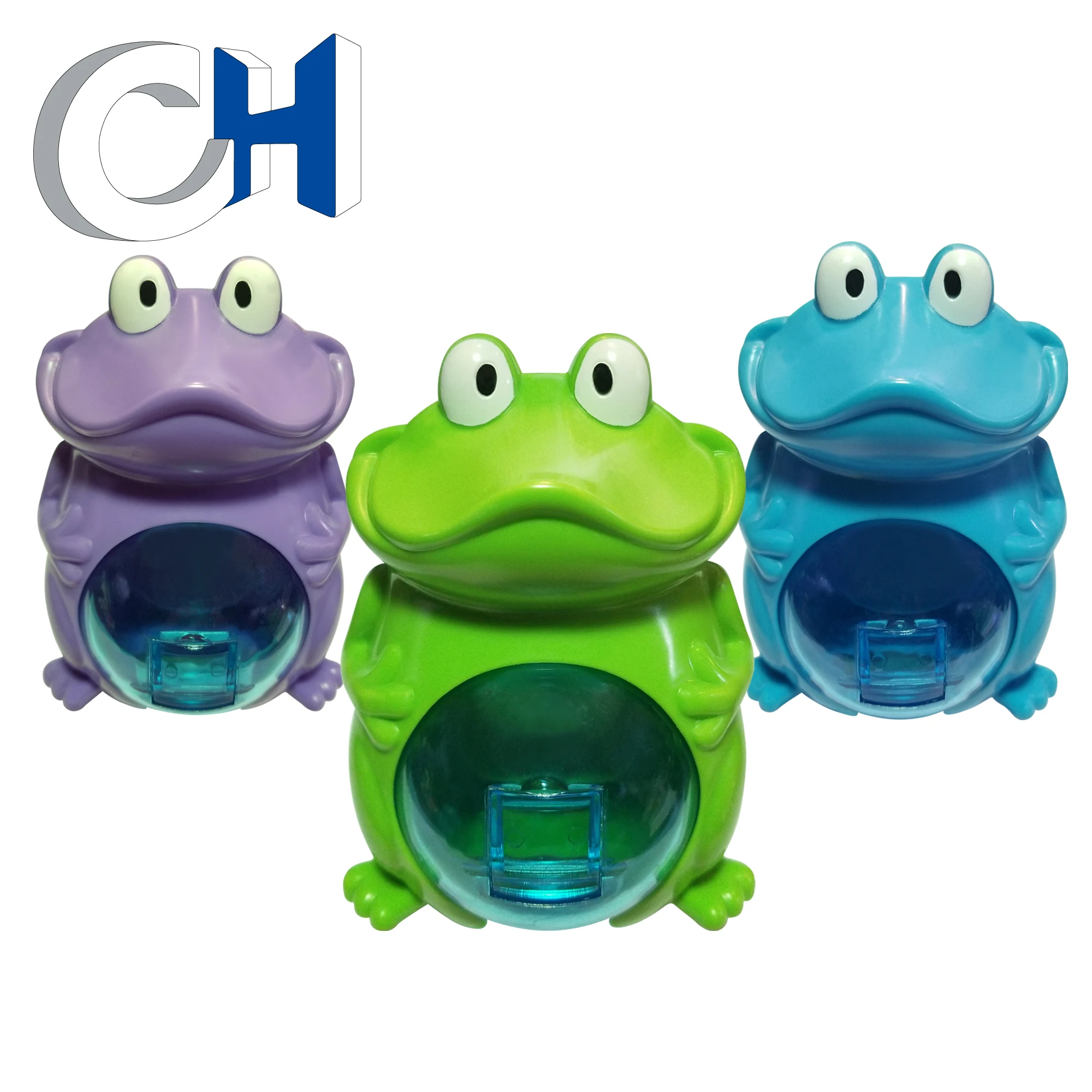 High Quality Funny Colored Plastic animal frog candy toy