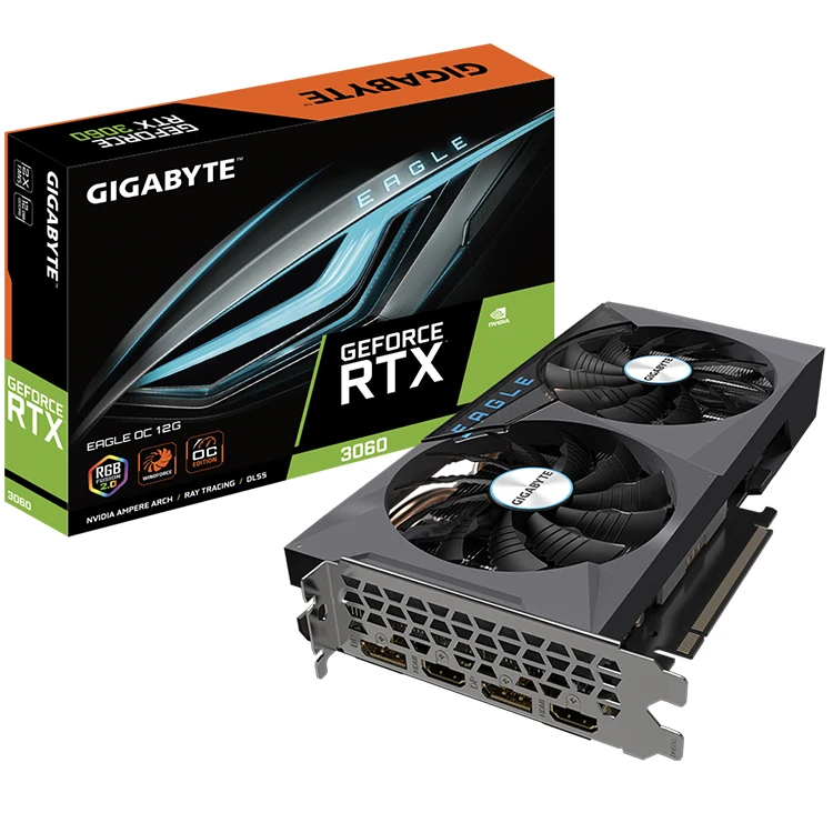 
New Arrival GIGABYTE G-Force RTX 3090 EAGLE OC 24G RTX3080 Ti 3080 Graphics Card GPU 320bit in stock 