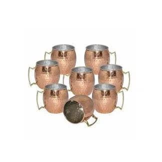 High Quality Moscow Mule Mug Beer Drinking Copper Mugs Exporter Customized Finished Copper Moscow Mule Mugs from Indian Supplier
