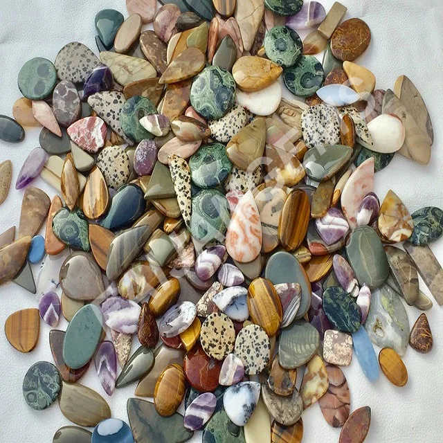 
Natural Agate jasper Gemstone Cabochon Green jasper Agate Mixed Stone Cabochon Jewelry Making Stone wholesale lot Mixed stone 