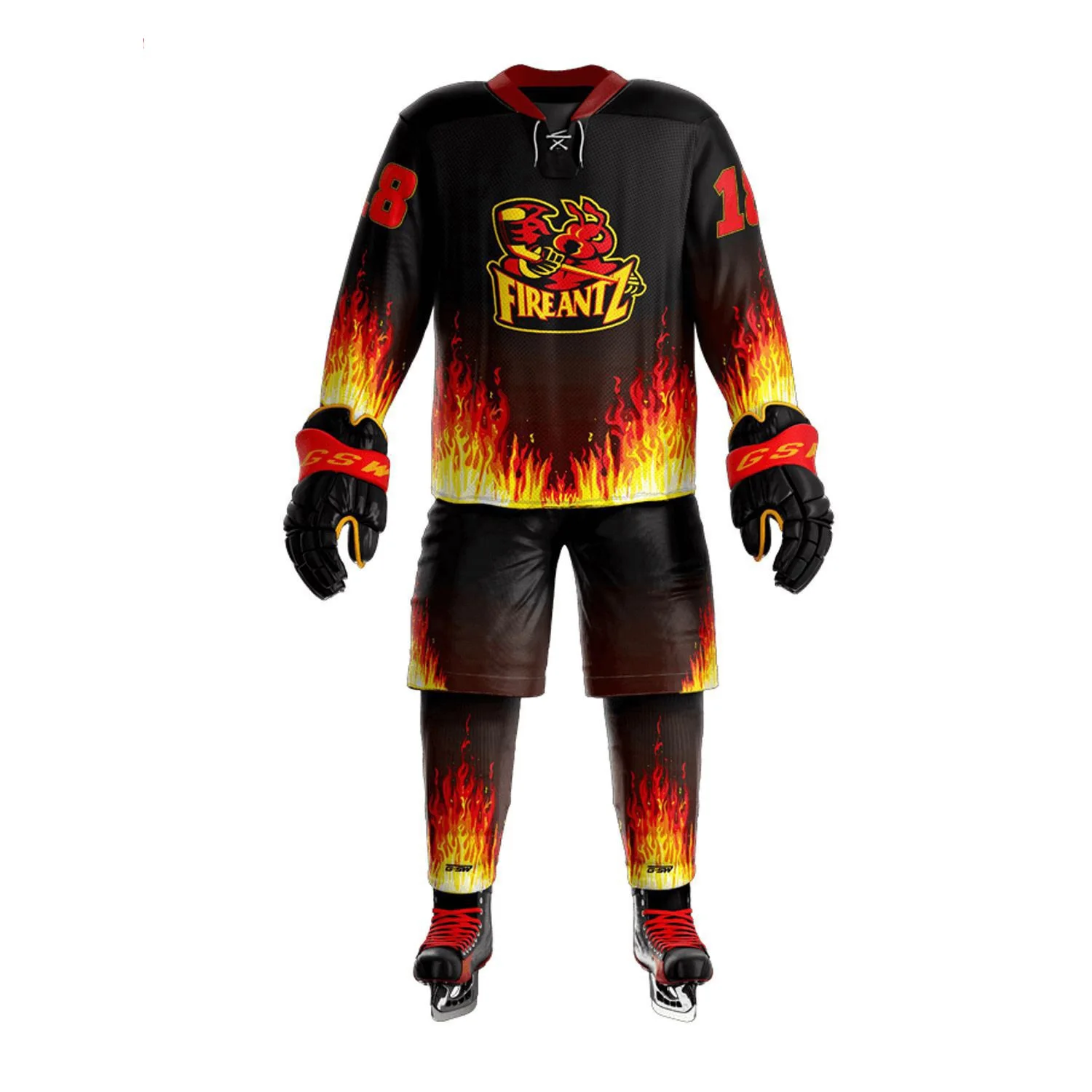 wholesale price Custom Ice Hockey Game Jersey Sets Ice Hockey Team Uniform