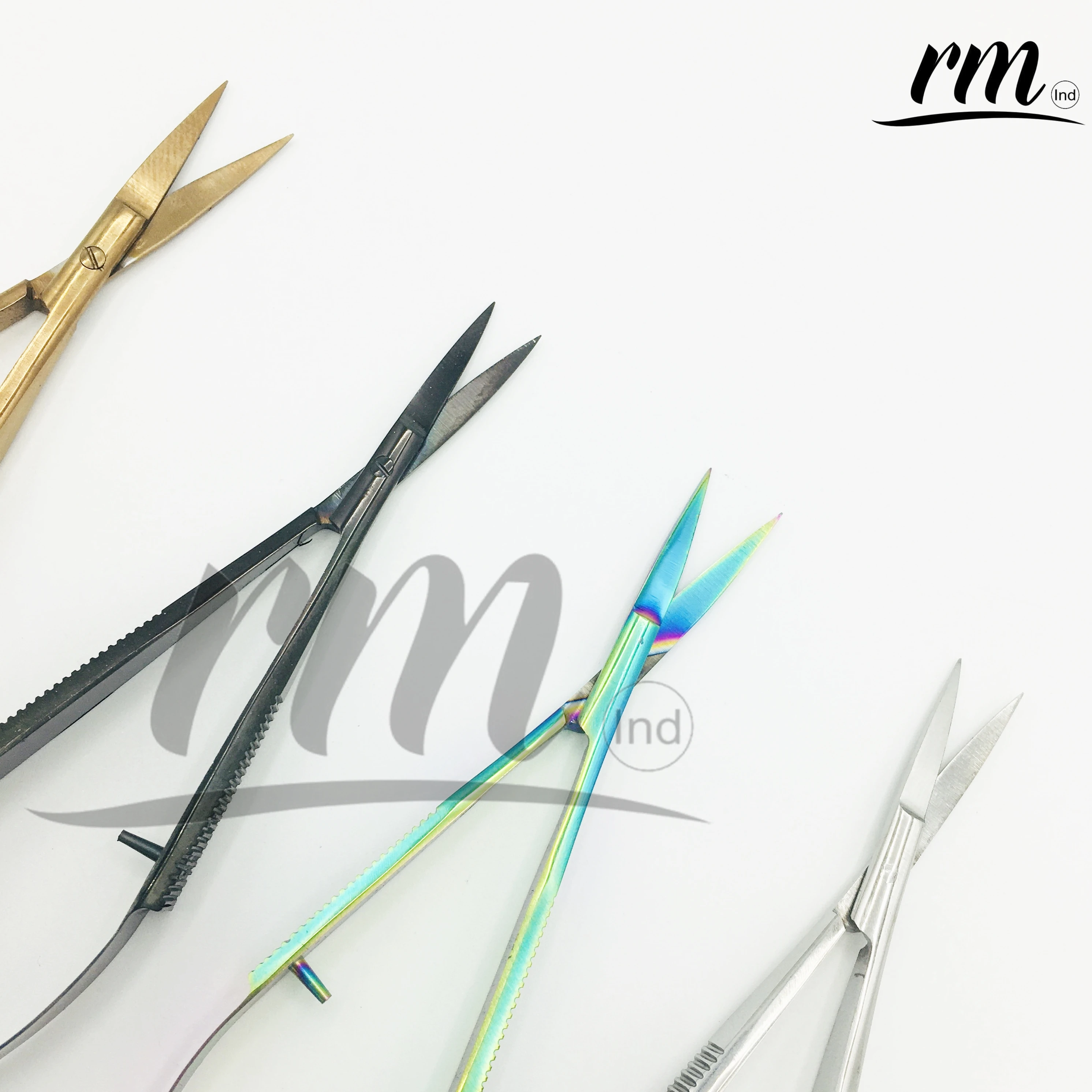 Профессиональные микро-ножницы для бровей глаз 4 5 дюйма прямые Castroviejo вышивка пружинное действие очень острый