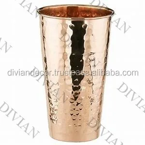 Pure Copper Glass Handmade  Copper Lassi Glass For luxury Home Drinkware Copper Glass Designer For Gift Manufacturer