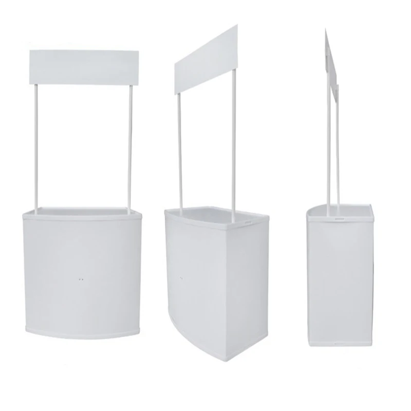 Портативный пластиковый рекламный стол для супермаркета