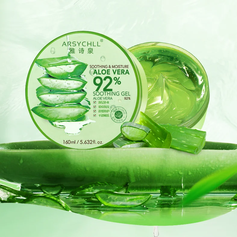 
ARSYCHLL 92 % Natural Organic Gel De Aloe Vera Skincare Moisturizing Soothing Aloe Vera Gel for Face 