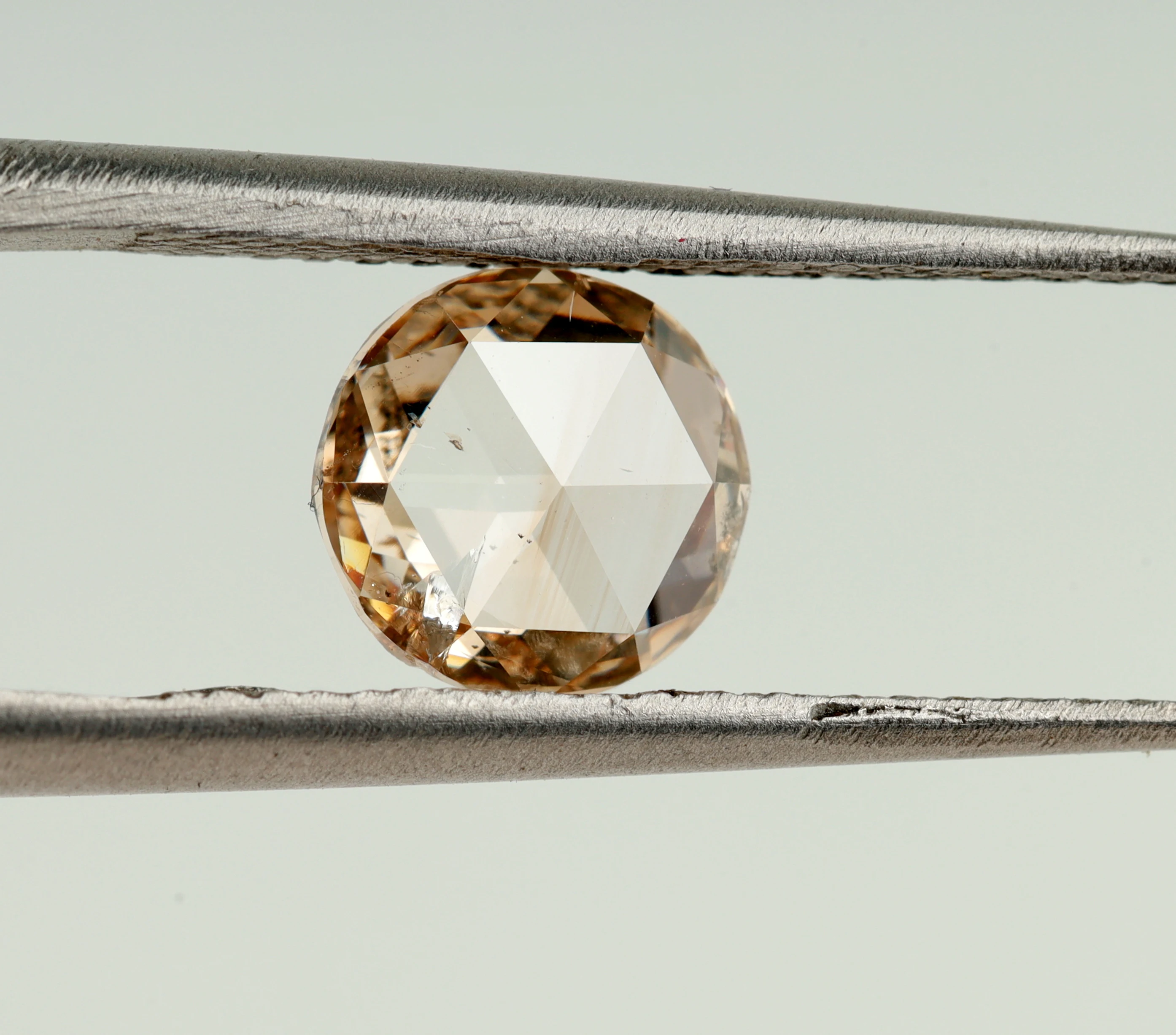 Round Shaped Rose Loose Diamond Cut % Earth Mined Natural Brown 100 Diamond Excellent IN;16217 VB-208IB VVS1