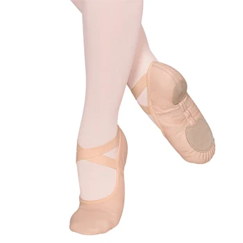 Wholesale Cheap Pointe Ballet Shoes For Sale Adult Split Sole Leather Ballet Shoes