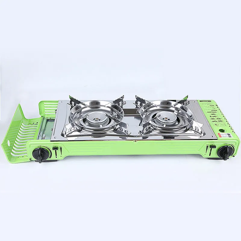 Cooking kerosene cooker wok cooktop portable 2 in 1 camping 2 burner gas stove