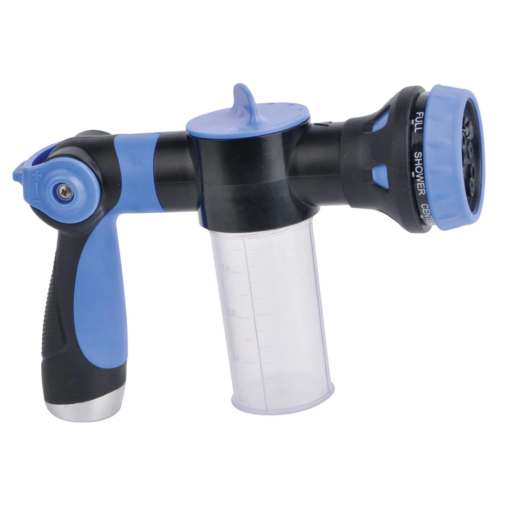 Garden 8-pattern Hose Spray Nozzle with Soap Dispenser for Washing Car Pet Window