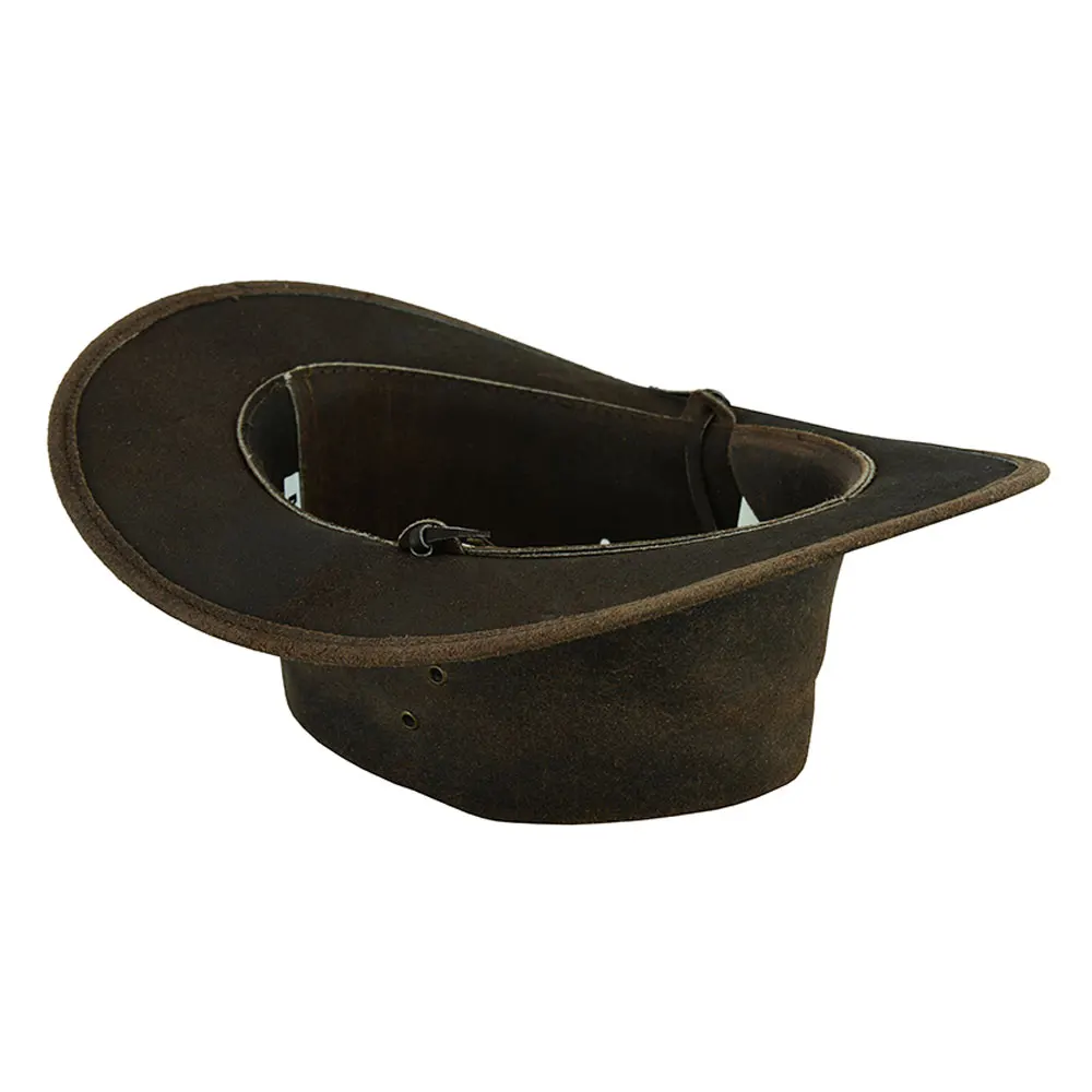 Custom Made Horse Hats In leather Fully customized / Western style leather bush hats Western cowboy hats