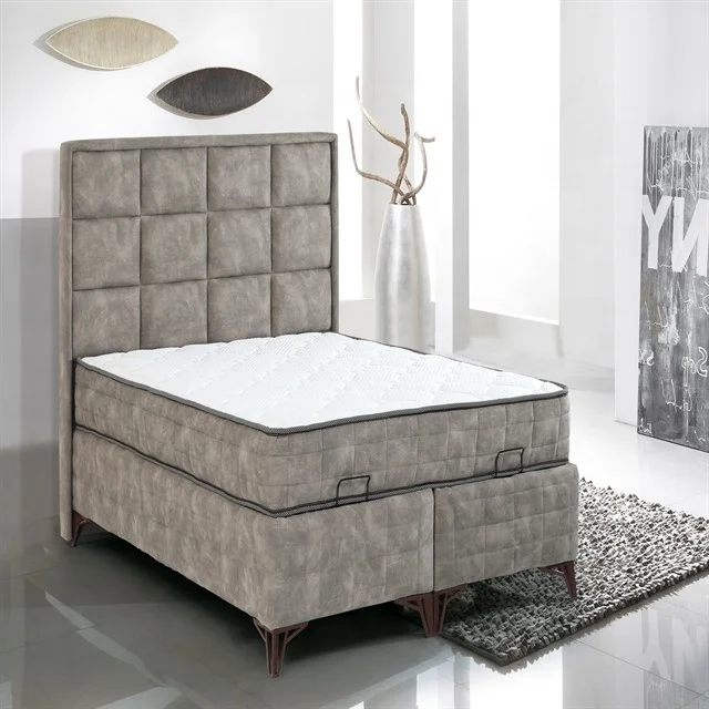 New Design Best Selling Fabric Single Double King Queen Super King Size Modern Storage Bed with Bed Base