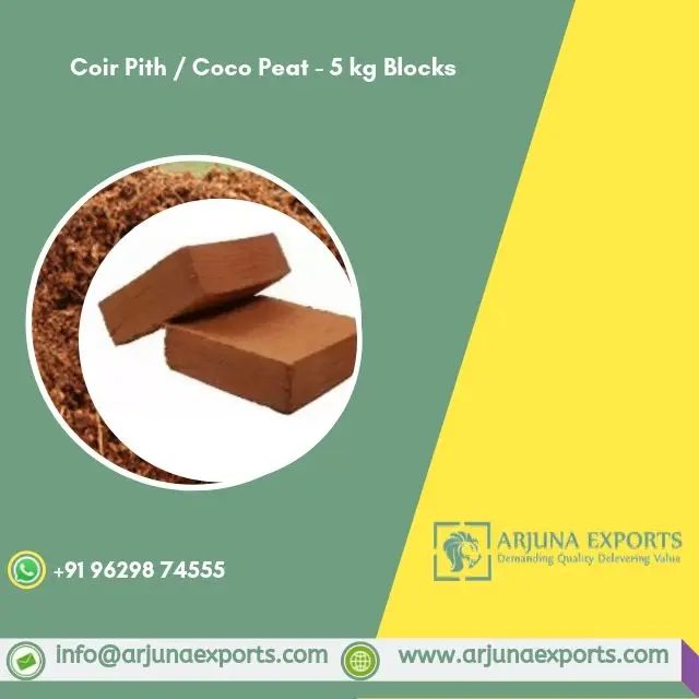 COCO PEAT COIR PITH GARDEN SUPPLIES NATURAL BLOCKS FROM TRUSTED EXPORTER