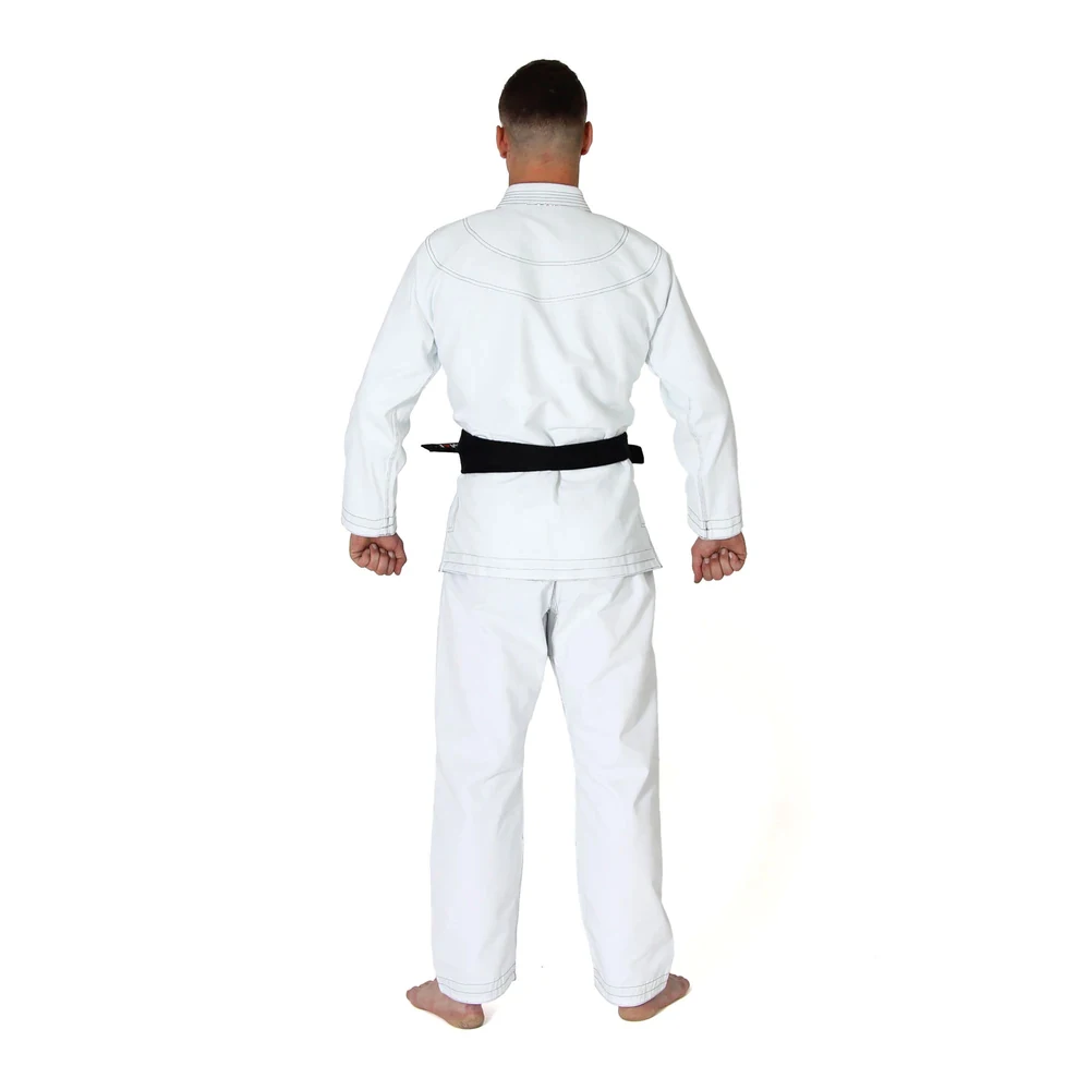 Latest Design Jiu Jitsu Uniform Made In 100% Cotton White color Adult Bjj Gi With Customized Patch Logo