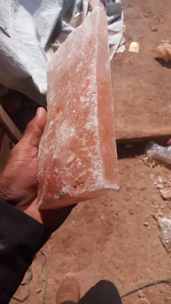  Himalayan Salt Tile 1x4x8 one side natural