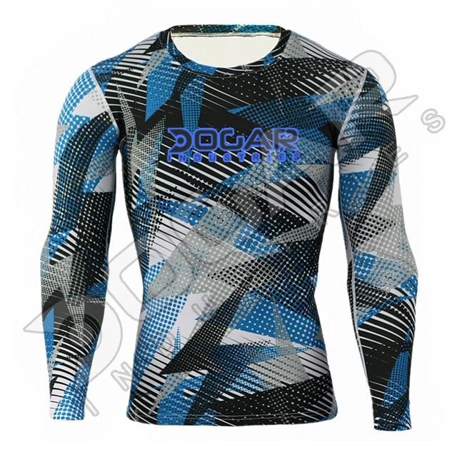  Изготовленные на заказ Новые мужские эластичные тканевые сублимационные Топы