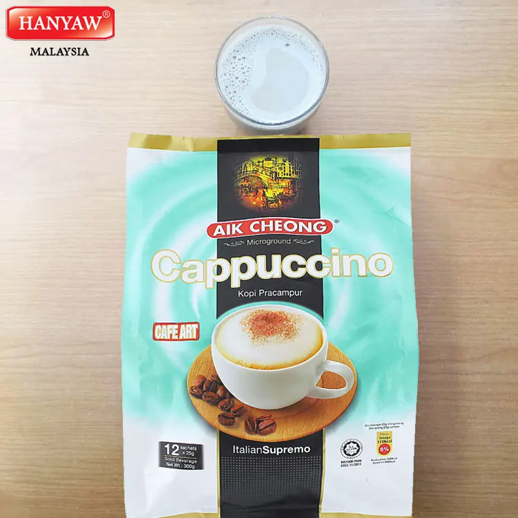 [Malaysia] Fast Shipping + Halal Certified Aik Cheong Cafe Art Capuccino 3 in 1 (20 Bags x 25g x 12 Sachets /Ctn)
