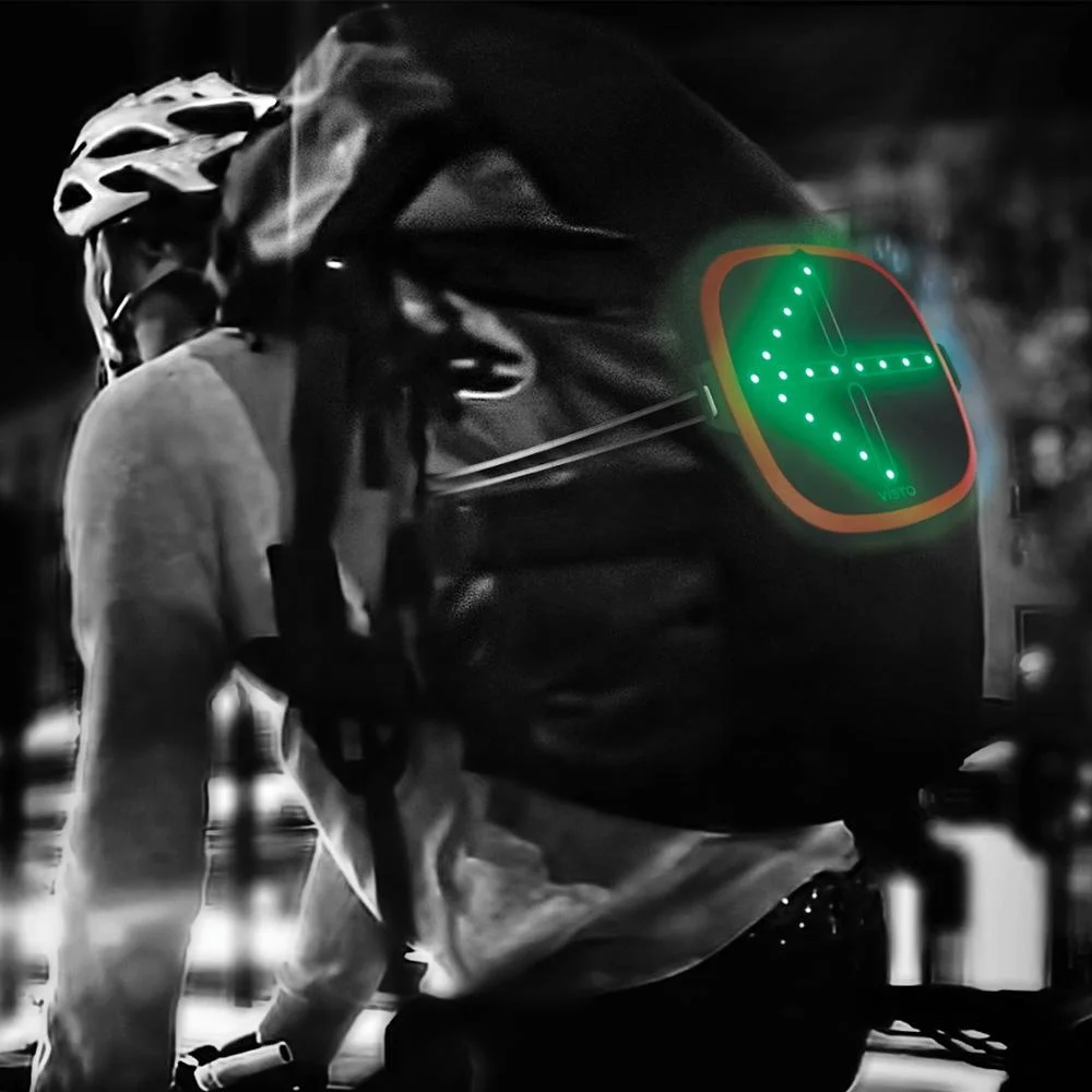 New 2021 LED Bike Light Turn Signal ABS on back pack