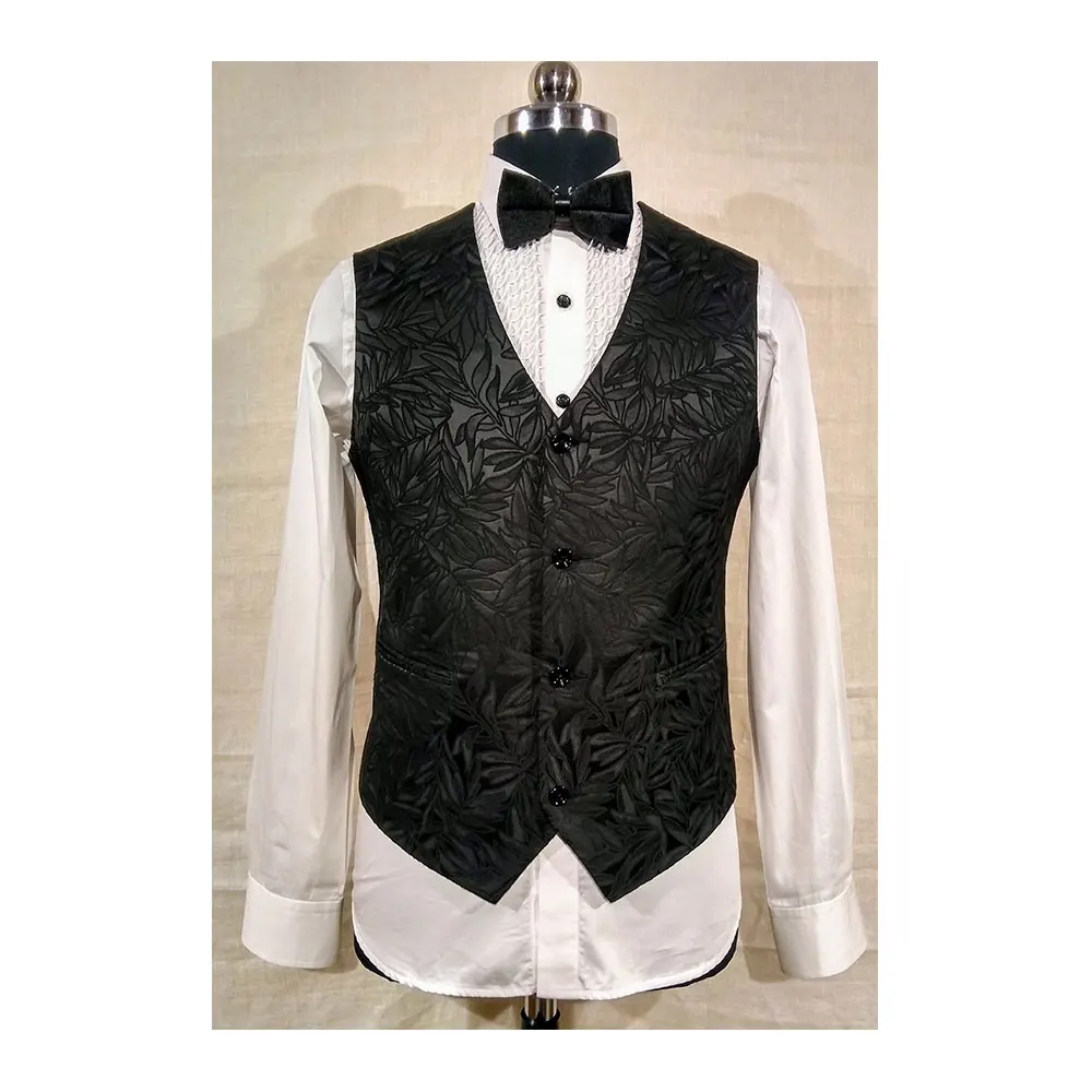 Новый модный тканевый зимний жилет с V-образным вырезом для мужчин