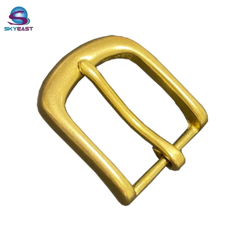 
Custom Non-Rust 40mm Inner Width Metal Solid Brass Pin Belt Buckles 