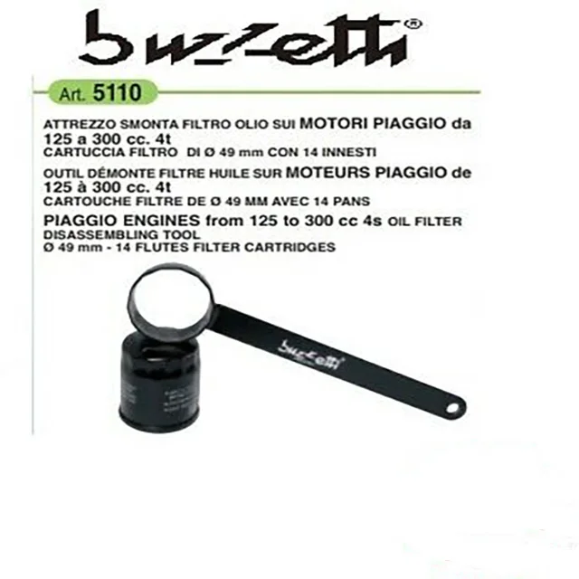 Removal Tool oil filter diameter 49 14 angles with lever for Piaggio Vespa Aprilia 125  300 Made in Italy PIQUmoto