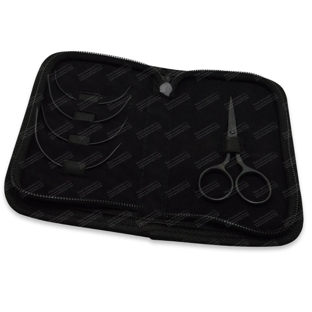 Hair Extension Needles and Embroidery Scissors With Black