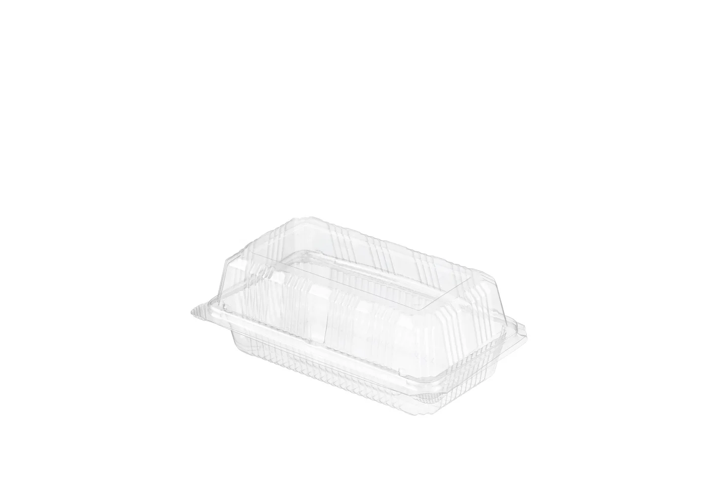 Good selling supermarket 6x6 PET disposable plastic fruit food bakery PET Hinged Containers