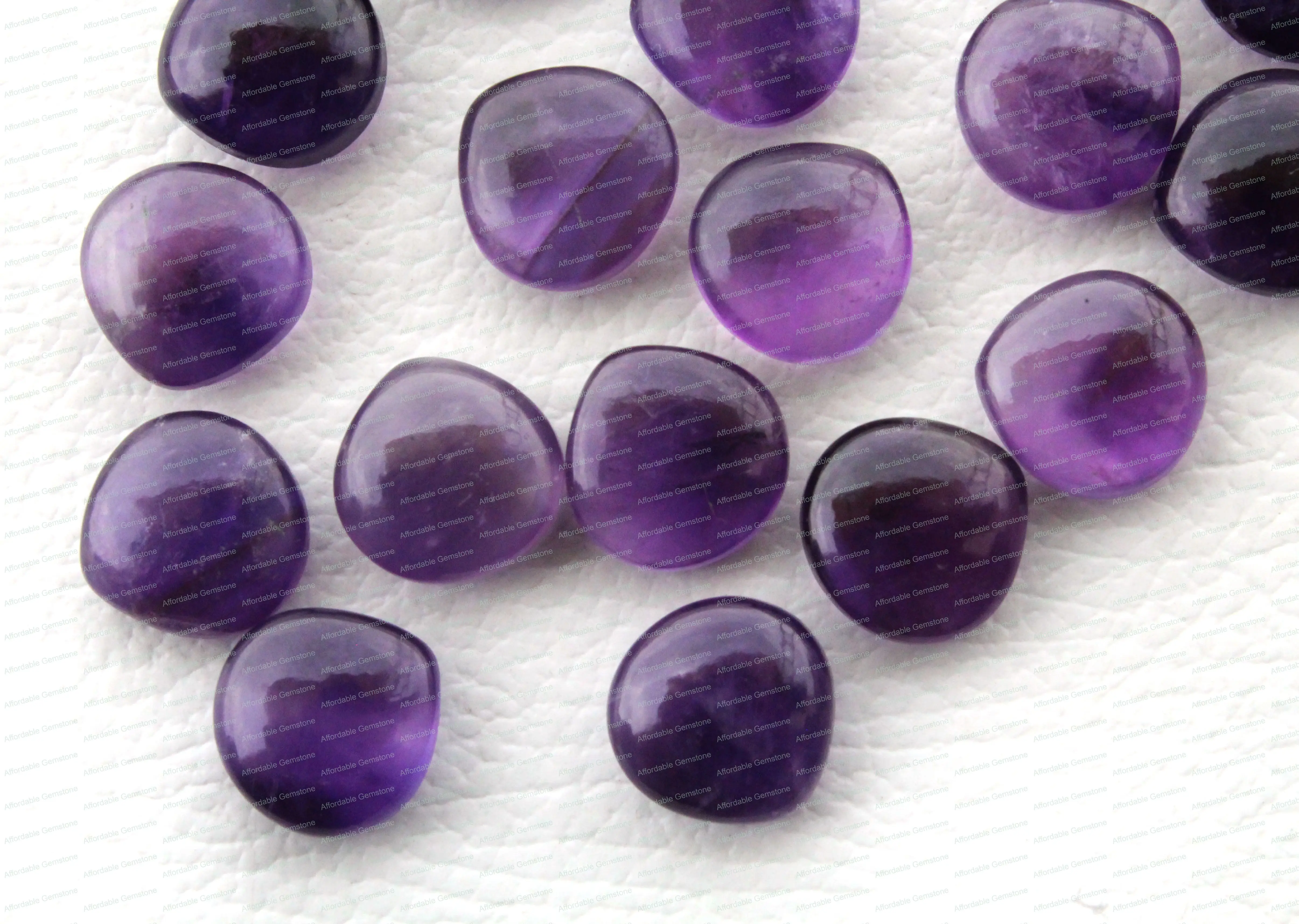 Натуральный Аметист гладкие полированные драгоценные камни в форме сердца перфорированные камень ручной работы аметист для сережек Размер 12x12 мм