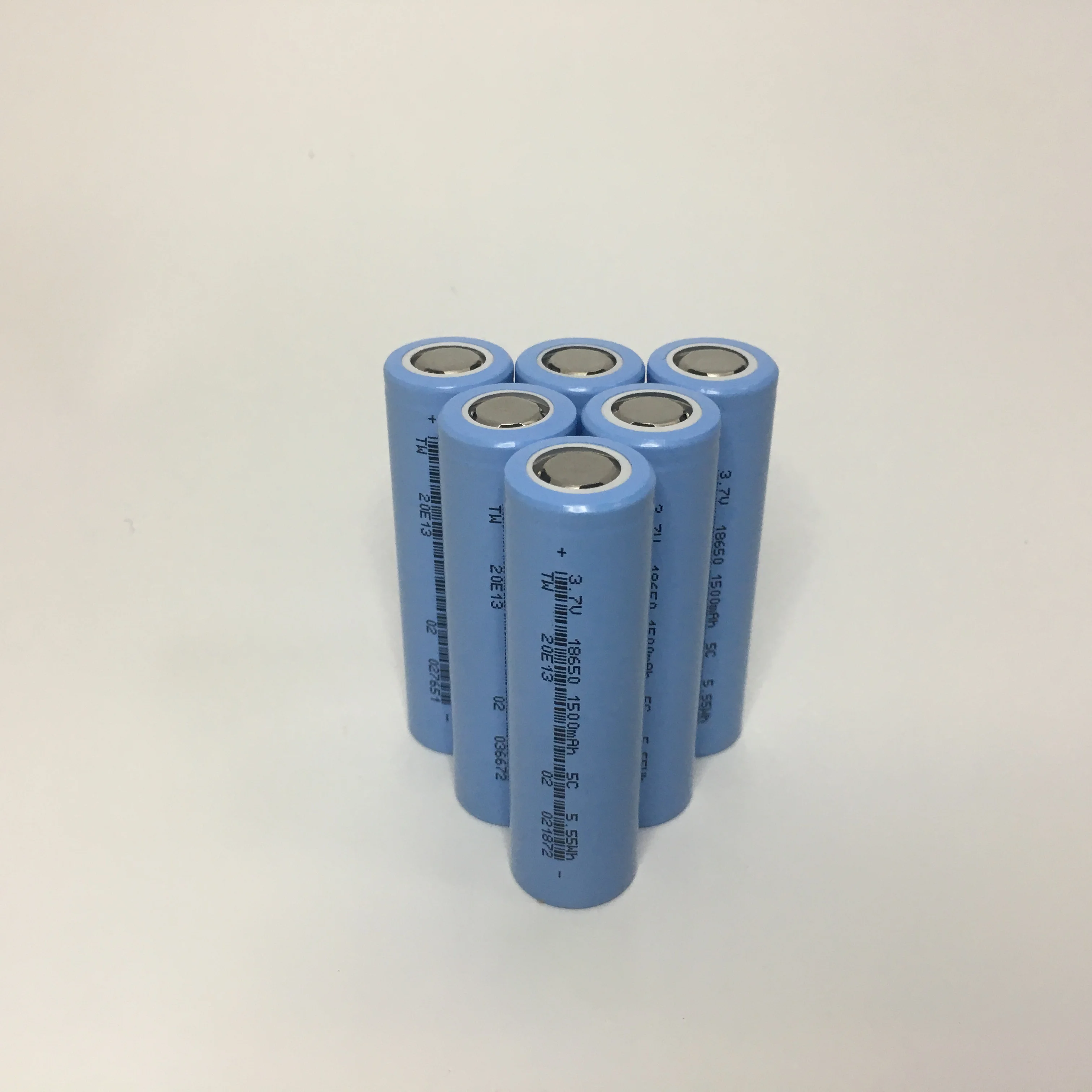 
5C 18650 battery high capacity 3.7v 1500mah li-ion lithium cells 