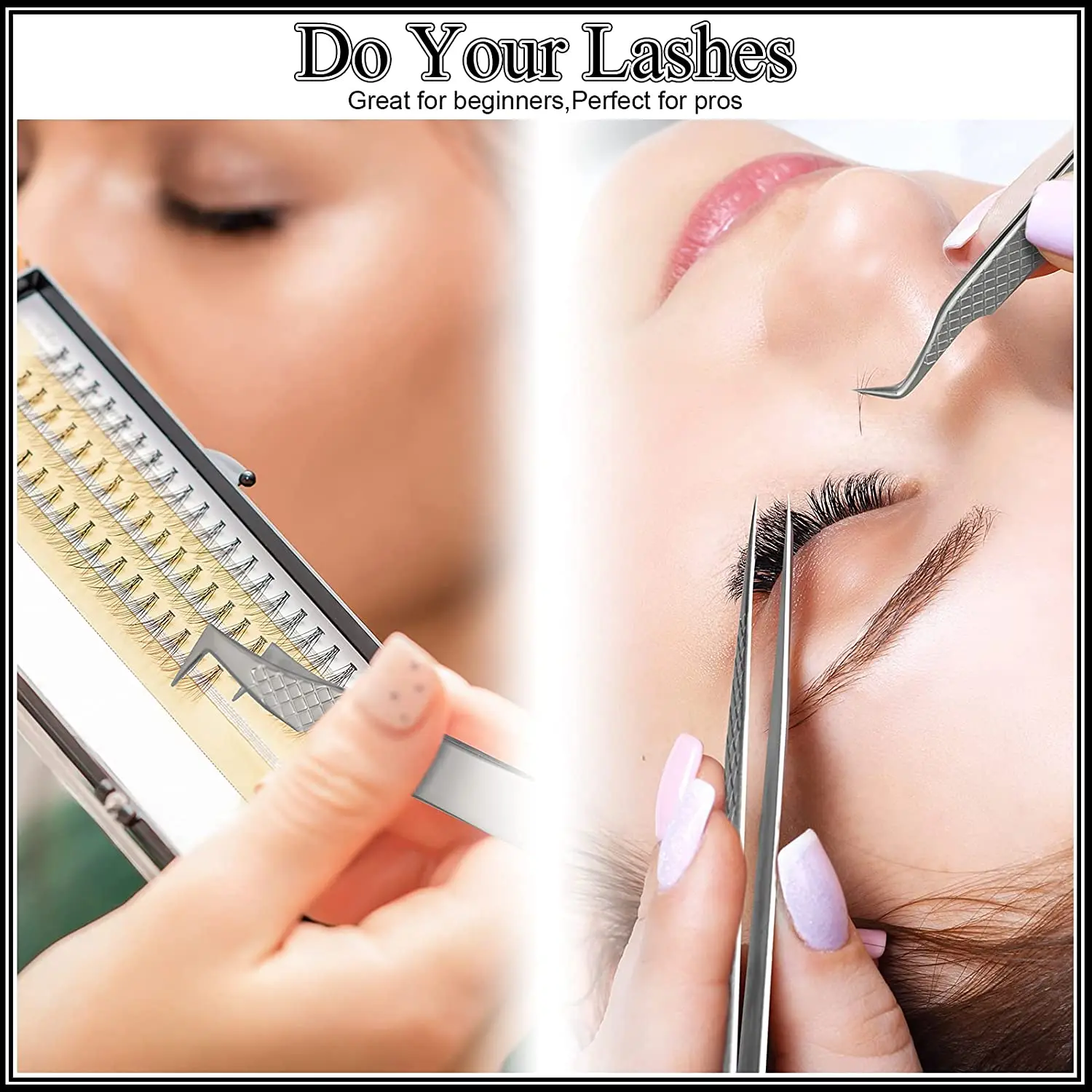 eyelash extension tweezers 5 pieces set straight and curved tip false lash tweezers eyelash volume tweezers stainless steel